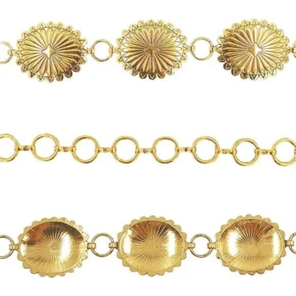 TOPACC Metal Chain Belt for Women Waist chains for Dresses Jeans Western Cowgirl main image 5